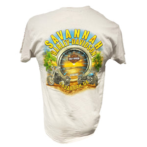 Savannah Harley-Davidson Mens Engine Rumble Short Sleeve Tee