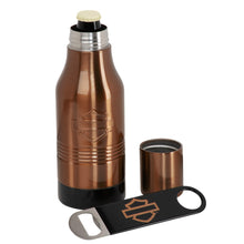 Load image into Gallery viewer, Harley-Davidson Stainless Steel Insulated Bottle Cooler &amp; Bar &amp; Shield Opener
