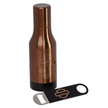 Load image into Gallery viewer, Harley-Davidson Stainless Steel Insulated Bottle Cooler &amp; Bar &amp; Shield Opener
