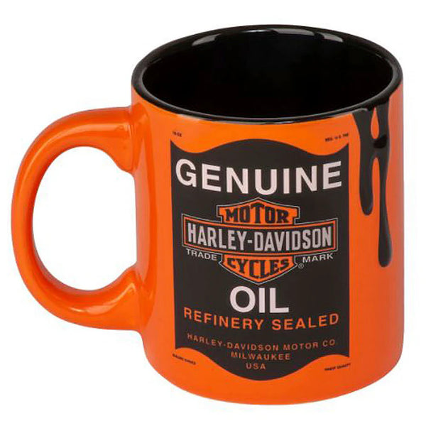 Harley-Davidson Oil Can Drip Ceramic Mug