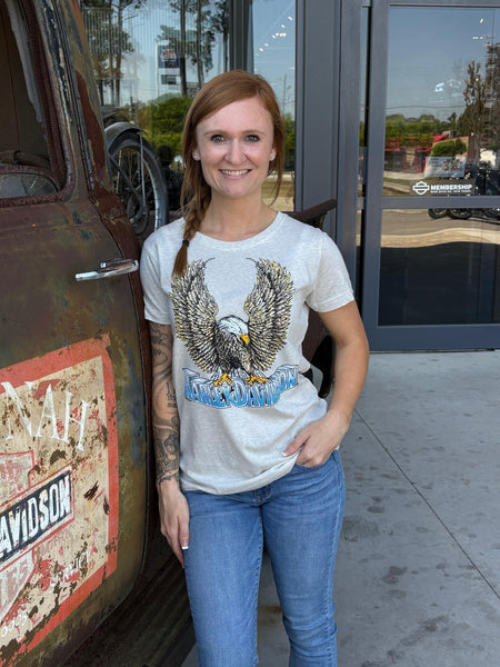 Hilton Head Harley-Davidson custom Women's Upswept Eagle t-shirt