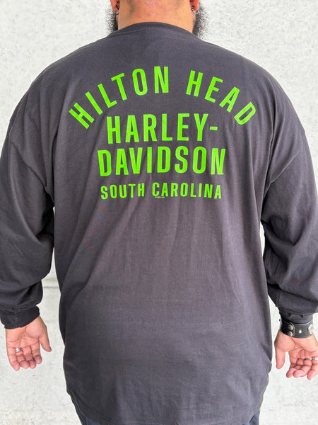 Hilton Head Harley-Davidson custom Men's Lucky Long sleeve Shirt