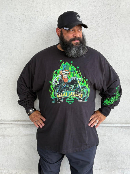 Hilton Head Harley-Davidson custom Men's Lucky Long sleeve Shirt