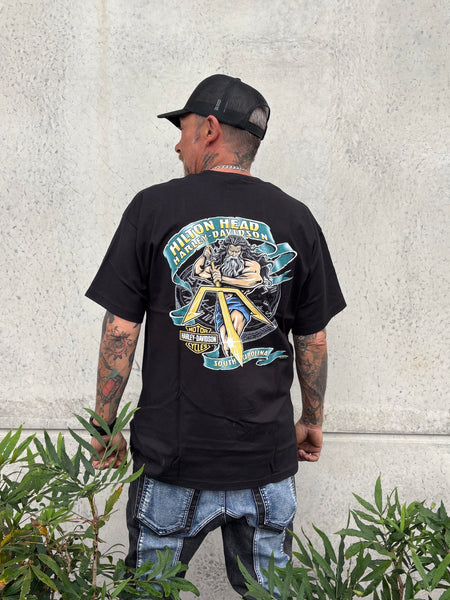Hilton Head Harley-Davidson custom Men's Dark Metal t-shirt