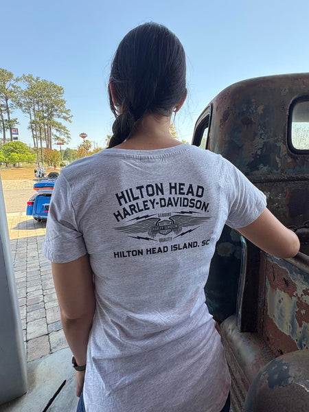 Hilton Head Harley-Davidson custom Women's HD Bordering t-shirt
