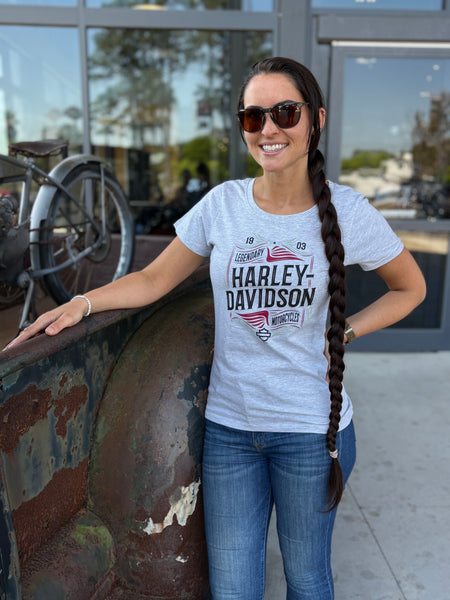 Hilton Head Harley-Davidson custom Women's HD Bordering t-shirt