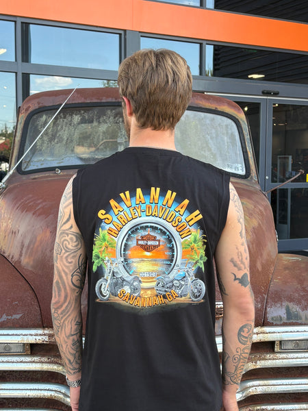 Savannah Harley-Davidson custom Men's HD Old Glory Sleeveless shirt