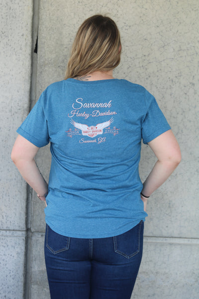 Savannah Harley-Davidson HD Salute S/S Women's t-shirt