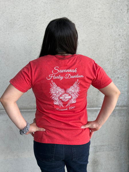 Savannah Harley-Davidson custom Women's HD Banner t-shirt