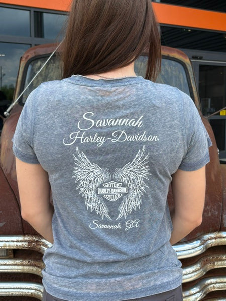 Savannah Harley-Davidson custom Women's HD Collage t-shirt