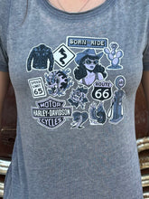 Load image into Gallery viewer, Savannah Harley-Davidson custom Women's HD Collage t-shirt

