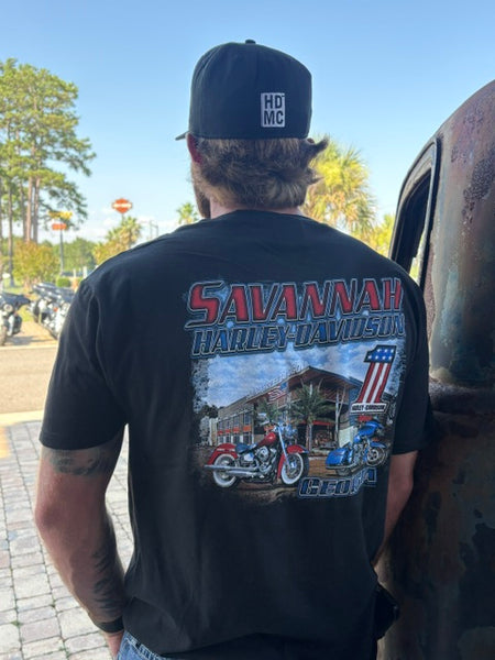 Savannah Harley-Davidson custom Men's HD Engraved t-shirt