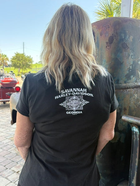 Savannah Harley-Davidson custom Women's Ride or Cry tee