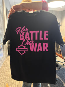 Custom Savannah H-D Save The Tata's HER BATTLE OUR WAR T-shirt
