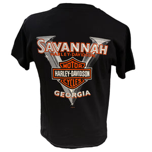 Savannah Harley-Davidson Men's Metal Wolf T-shirt Made in USA