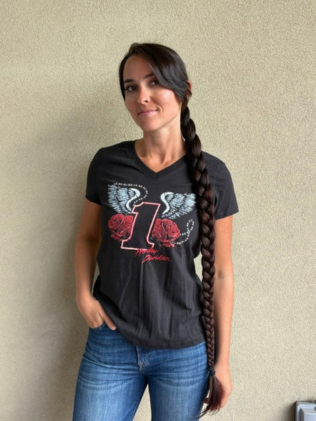 Hilton Head Harley-Davidson custom Women's Forever Wild V-neck t-shirt