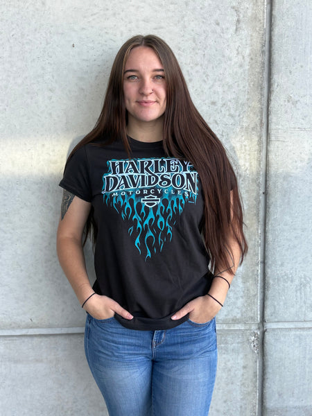 Savannah Harley-Davidson custom Women's Flame Trail t-shirt