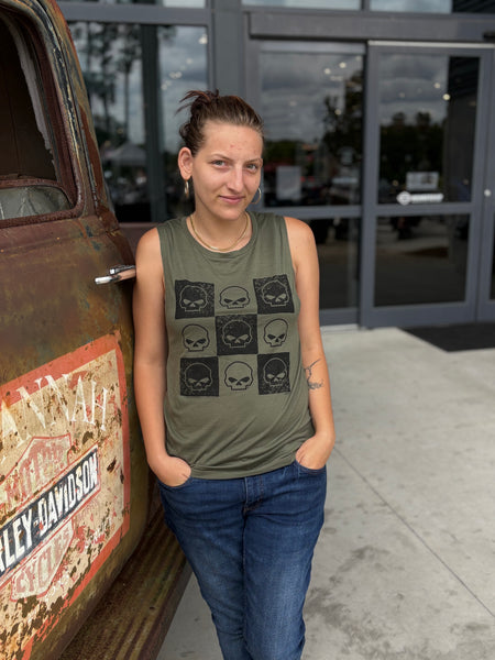 Savannah Harley-Davidson custom Women's HD Checker Tank top