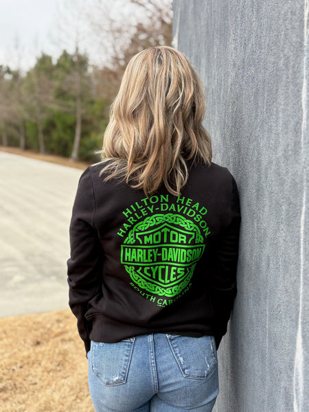 Hilton Head Harley-Davidson custom Women's Feeling Lucky Sweatshirt