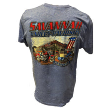 Load image into Gallery viewer, Savannah Harley-Davidson men&#39;s T-Shirt Label Circle
