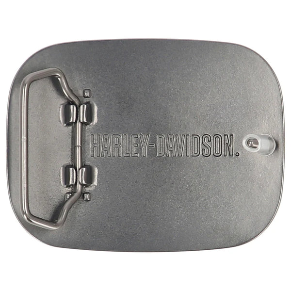 Harley-Davidson Men's B&S Logo Leather Belt Buckle