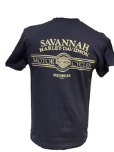 Load image into Gallery viewer, Savannah Harley-Davidson Parts &amp; Accessories Men&#39;s Shirt - Vintage Navy
