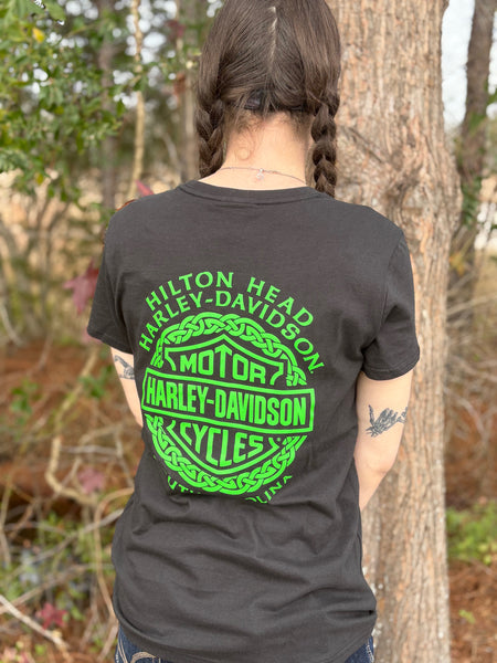 Hilton Head Harley-Davidson custom Women's Feeling Lucky t-shirt