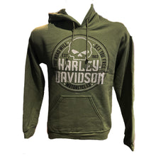 Load image into Gallery viewer, Savannah Harley-Davidson Men&#39;s Hoodies Risk Military Green
