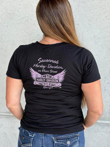 Savannah Harley-Davidson on River Street custom Women's L-Control t-shirt