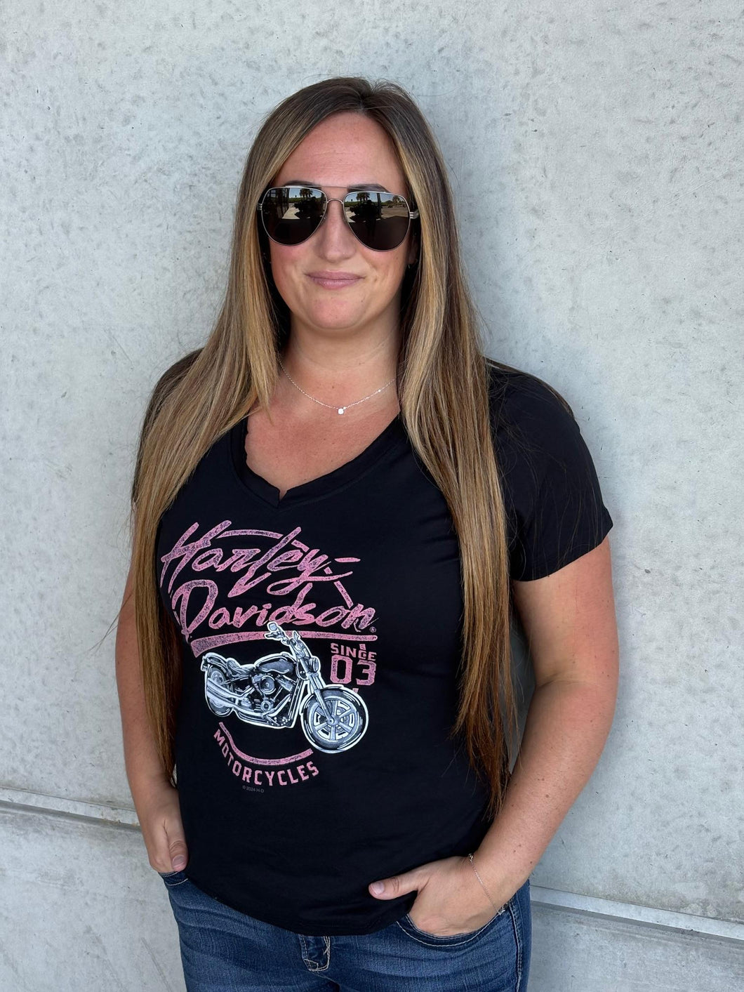 Savannah Harley-Davidson on River Street custom Women's L-Control t-shirt