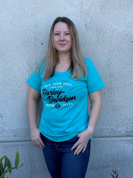 Savannah Harley-Davidson on River Street Women's custom Back Roads t-shirt