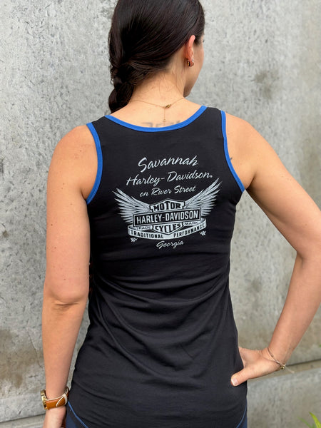 Savannah Harley-Davidson on River Street custom Women's HD Bravura tank