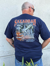 Load image into Gallery viewer, Harley-Davidson Men&#39;s Exclusive BonAventure Rider Navy Blue S/S River Street Dealer Shirt

