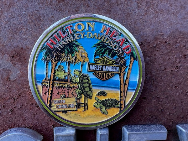 Hilton Head Harley-Davidson custom challenge coin