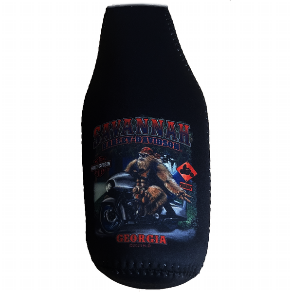Savannah Harley-Davidson Exclusive Bigfoot Zip Bottle Neck Coozie