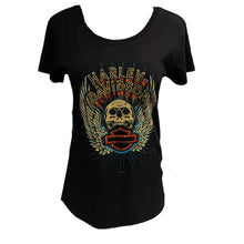 Load image into Gallery viewer, Savannah Harley-Davidson Women&#39;s Thrills Round Neck Tee
