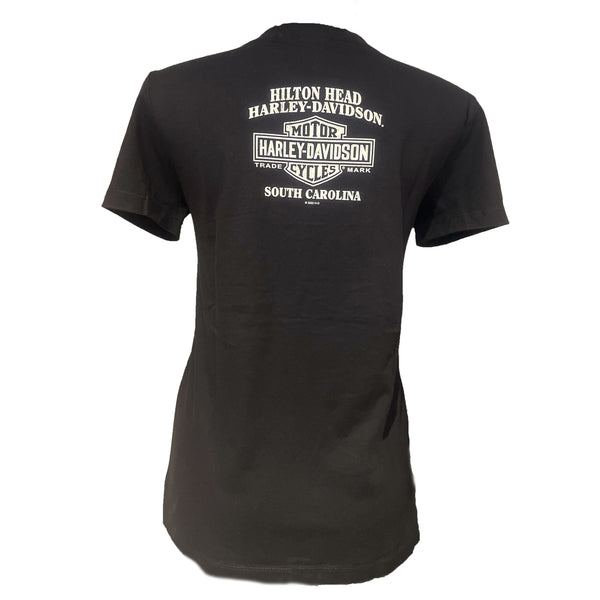 Harley-Davidson Ladies' Burst St. Patrick's Day Hilton Head S/S Dealer Shirt