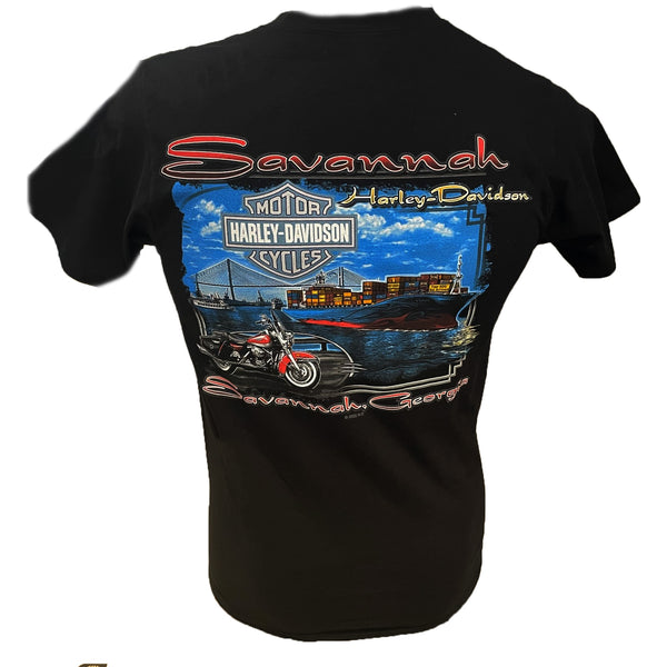 Savannah Harley -Davidson Men's 80'S Chrome T-shirt