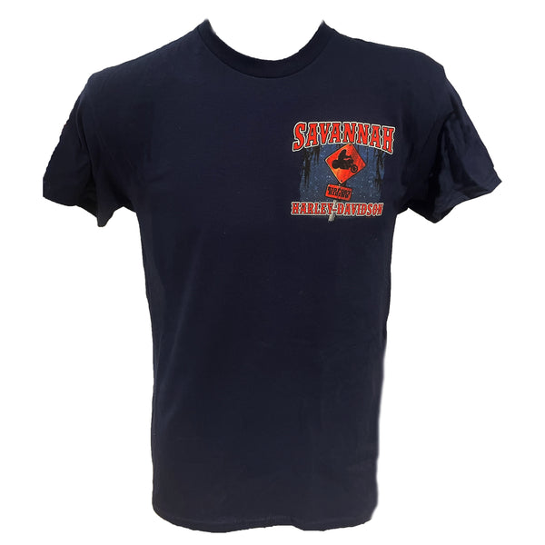 Savannah Harley-Davidson Bigfoot Exclusive Short Sleeve Shirt - Navy
