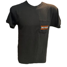 Load image into Gallery viewer, Savannah Harley-Davidson Men&#39;s Blocking H-D Chest Pocket Short Sleeve T-Shirt - Black
