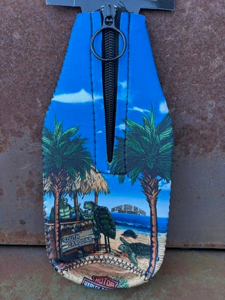 Hilton Head Harley-Davidson bottle neck turtle coozie