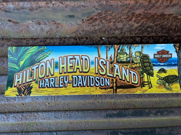 Hilton Head Harley-Davidson custom bumper sticker decal