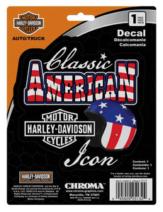 Harley-Davidson Patriotic Classic American Icon 1pc Decal