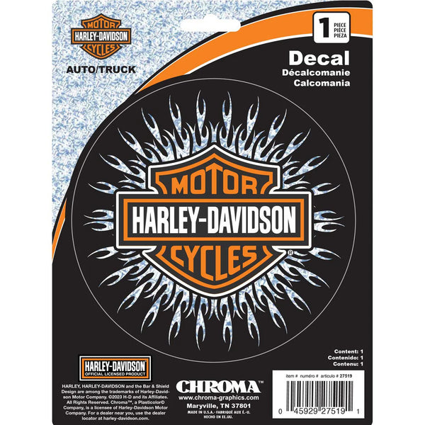 Harley-Davidson Holographic Starburst Bar & Shield Decal