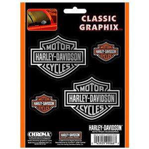 Harley-Davidson Bar & Shield 4-Piece Decal Set Stickers