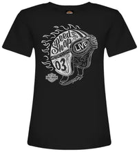 Load image into Gallery viewer, Savannah Harley-Davidson Ladies Chalk Helmet T-Shirt
