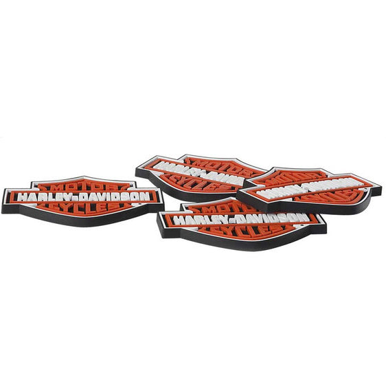 Harley-Davidson Bar & Shield Rubber Coaster Set