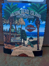 Load image into Gallery viewer, Hilton Head Harley-Davidson custom turtle can coozie
