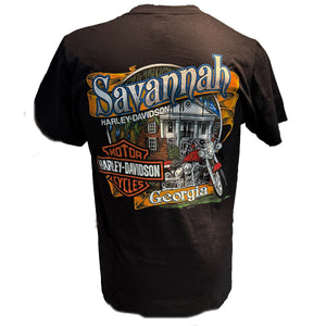 Harley-Davidson Men's Dragon Fire Black Short Sleeve T-Shirt