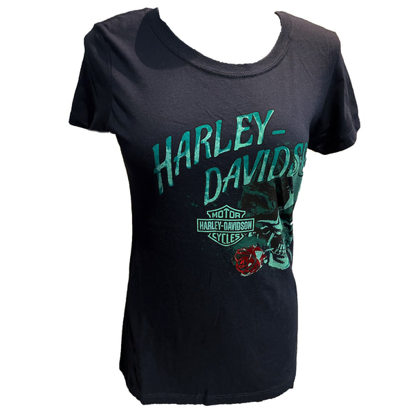 Savannah Harley-Davidson Frenzy Skull Ladies Tee